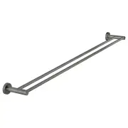 Round Double Towel Rail 900mm, Shadow