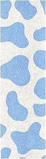 Amooorous Cow Prints Blue Pastel Decorative Skateboard Griptape Grippy Scooter Grip Tape Grippy Grip Tape Cruiser Board 33×9 Inch