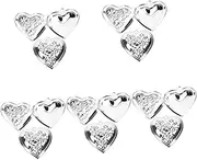 [SHERCHPRY] 4 Pcs Heart Frame Pendant choker necklace for women custom necklaces for women photo locket necklaces for women initial locket pendant for women Miss Metal key chain chrysanthemum