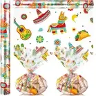 Mexican Fiesta Cellophane Wrap Roll 100 ft x 16 Inch Mexican Independence Day