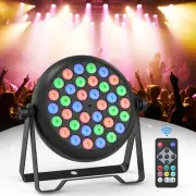 8PCS Slim 144W RGB Par Light 36 LED DMX Stage Lighting For Bars DJ Party Disco
