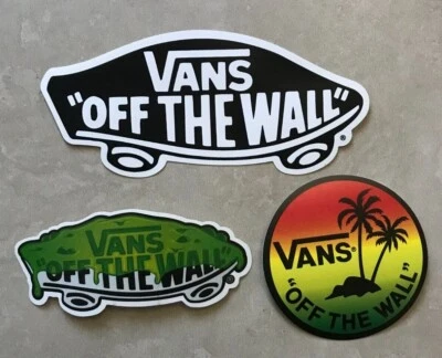 VANS Sneakers Vinyl Sticker lot of 3 Authentic Hosoi Jeff Grosso Tony Hawk Gonz