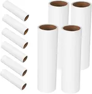 HEATSHAKING 10 Rolls Reusable Sticky Lint Roller Refills for Clothes Efficient Pet Hair Remover with Inner Versatile for Upholstery Car Seats Bedding Cleaning
