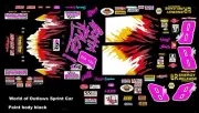 #8 GOTTA RACE Sprint World Of Outlaws 1/64th Scale Decals