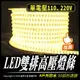 LED雙排高壓燈條｜戶外防水｜110、220V｜弧面透鏡｜可剪裁｜