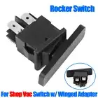 For Shop Vac Vacuum Under Push Button On/Off Rocker Switch with Winged Adapter