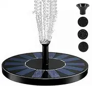Solar Fountain - Water Pump Bird Bath Powered Panel Spray Head Solar Powered Free Standing Floating Water Pump Kit for Garden, Patio, Pond and Pool