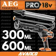 AEG 18V 300ml & 600ml Caulking Gun Skin Only BKP18C600-0 Sealant Anti-drip NEW