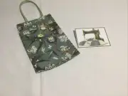 Fabric Toilet Roll Holder- Green May Gibbs Print Fabric