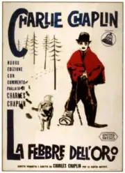 The Gold Rush Poster Charlie Chaplin On Italian 1925 2 Old Movie Photo