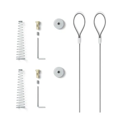 2Pieces Gate Latches Cable Pull Set with Easy Adjustment for Various Door Types