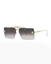 Versace VE2245 10028H Gold/Violet Gradient 60mm Sunglasses DA