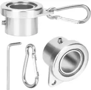 Aluminum Flag Pole Rings, Tangle Free Flagpole Rings with Bearing Design, 360°