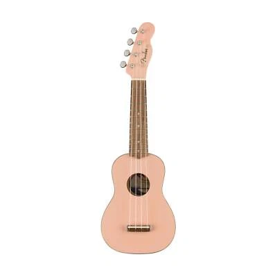 Fender Venice Soprano Ukulele, Walnut FB, Shell Pink
