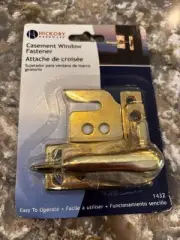 Casement Window Fastener Latch Polished Brass Hickory Hardware