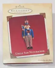2003 Hallmark Keepsake Ornament: Uncle Sam Nutcracker (Used)