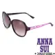 Anna Sui安娜蘇日本Dolly Girl系列復古印花圖騰款造型太陽眼鏡•黑+紫【DG805702】