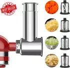 Stainless Steel Slicer & Shredder Attachment for KitchenAid,Cheese&Veggie Grater