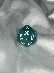 Tenth Edition Spindown Life Counter D20 Dice MTG Magic the Gathering Green X New