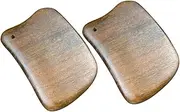 SAFIGLE 2pcs Sandalwood Scraping Massage Tool For Back And Neck Wooden Body Massager Muscle Scraper For Blood Circulation