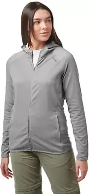 Craghoppers NWT Women's Cloud Grey Marl Nosilife NILO Hoodie, Size Small (6)