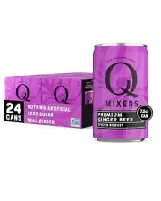 Q GINGER BEER with Real Ginger & Organic Agave - Ideal for Cocktails & Mockta...