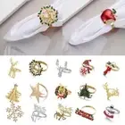 Tree Table Decoration Napkin Rings Christmas Napkin Ring Christmas Supplies
