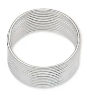 Memory Wire, 12 Loops OR 1 Oz Silver Color Carbon Steel 1/2 Inch TOE Rings