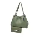 Coach 36855 Ivy Green Edie Turn Lock Shoulder Bag & Wallet With Turnlock Detail