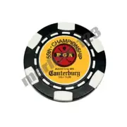1973 PGA Championship Canterbury - Dia-magnetic Clay Poker Chip Golf Ball Marker