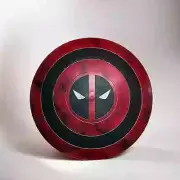 Deadpool Shield Captain America style wall hanging & Cosplay Deadpool Costume