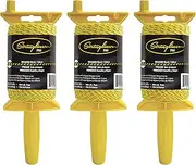 Stringliner 25492 Pro Mason’s Line Reels – 1/2 Lb. 500. Stringliner® PRO BRAIDED BLACK/YELLOW 500'. (3 Pack)