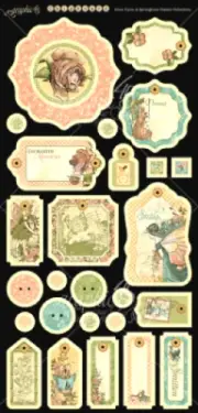 Graphic 45 Once Upon Springtime Collection Chipboard Fairies Flower Dream Smile