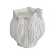 Ceramic 10cm Scented Tealight Candle Bud Home Decor - White