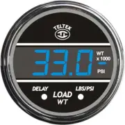 Teltek 211H.6 - Blue Digital Load Weight Gauge For Peterbilt