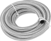 15 Ft 10AN Fuel Hose AN10 5/8" Universal Braided Stainless Steel CPE Oil Fuel Gas Line Hose Auto Replacement Parts