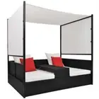 Outdoor Canopy Sun Lounger Garden Pool Patio Daybed Beach Lounge Sofa Couch Bed