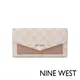 NINE WEST LENNA 壓釦長夾-LOGO粉(506852)