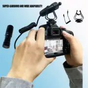 Camera Shotgun Microphone Video Supercardioid Mic For Smartphone DSLR Computer