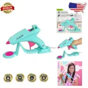 Lynn Lilly Cordless/Corded 60W Hot Glue Gun - Turquoise & Pink Craft Essential