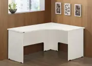 Stella White L Shape Student Work Computer Study Office Table Laptop Home Desk