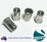 Qty 80 M4 M6 M10 Small Stainless Steel Thin Plate Countersunk Nutsert Nut Rivnut