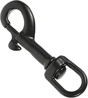 75mm Single-Ended Diving Clip Stainless Steel Swivel Snap Hook Tail Swivel for Fishing Tackle