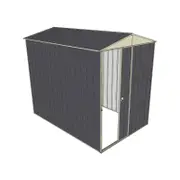 Build-a-Shed 1.5 x 2.3 x 2.3m Front Gable Single Sliding End Door Shed - Grey