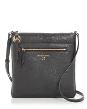 Michael Kors Small Jet Set Charm North South Flat Leather Crossbody
