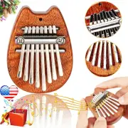 Portable Mini 8Keys Finger Kalimba Thumb Piano Beginners Keyboard Mbira Toy