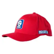 Sparco High Quaity Flex Fit S Icon Cap with Logo Small/Medium Cotton Red SP11R