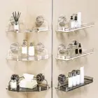 Bath Shower Caddy Corner Storage Shelf Holder Rack Organizer Suction Cup Style