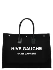[Saint Laurent] Saint Laurent-Rive Gauche Tote Bianco/Nero-Donna OS