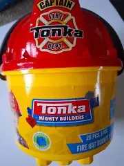 Tonka Mighty Builders 25 Pcs. Fire Hat Bucket Play Set